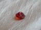 Vintage Glass Button Diminutive Red 1164 - B Buttons photo 1