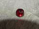 Antique Czech Faceted Glass Button Red & Clear 4 Way Brass Shank Diminitiv 164a Buttons photo 4