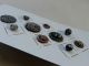 10 Antique Steel Buttons Cut & Painted / Dyed Buttons photo 9