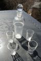 Antique Bohemian Glass Absinthe Hand Blown Server W/ Decanter & Glasses Bottles photo 1