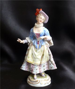 Antique Dressel Kister Germany Figurine Of Woman Reading Letter photo