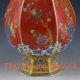 Chinese Handwork Paint Cloisonne Flowers & Birds Porcelain Vase W Yongzheng Mark Vases photo 3