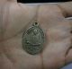 A Coin Is Lp Derm,  Wat Nhongphro,  Thailand,  Copper,  B.  E.  2482,  Thai Amulet. Amulets photo 8