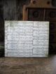 Fabric Merry Christmas Sign Framed In Wood Primitives photo 2