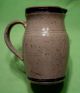 Vintage Stoneware Pitcher Crock W/ Deep Raised Relief Boothbay Harbor.  Saturated Crocks photo 5