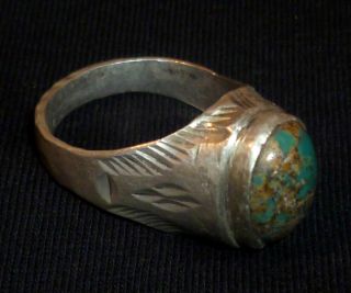Byzantine Ancient Artifact Silver Ring With Unique Gem Stone Circa 1500 Ad - 3194 photo