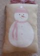 Primitive Handpainted Baby Snowman Pillow Tuck Folk Art Christmas Winter Primitives photo 2