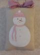 Primitive Handpainted Baby Snowman Pillow Tuck Folk Art Christmas Winter Primitives photo 3