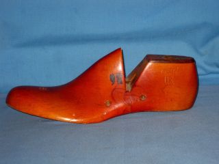 Vtg Men ' S Single Left Foot Wood/wooden Shoe Last Form Mold Size 9r photo