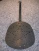 Antique Wrought Iron Brass Tool - Peel - Spatula - Country Kitchen Star Utensil Primitives photo 4