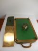 Antique Bronze Enamel Cloisonné Foo Dog Standish Finial Handles Desk Accessory Metalware photo 7