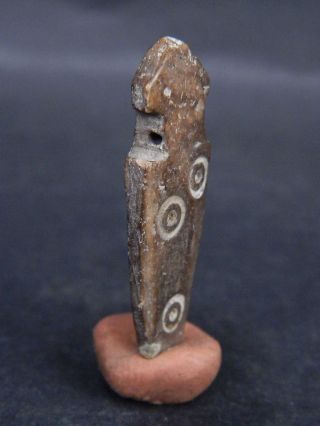 Ancient Bone Pendant/bead Roman 200 Bc Bd15036 photo
