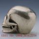 Vintage Style Silver Copper Handwork Carved Interesting Statue - - Skull Head Other Antique Chinese Statues photo 1