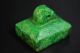Delicate Chinese Old Green Jade Hand Carved Seal Jp120 Seals photo 1