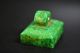 Delicate Chinese Old Green Jade Hand Carved Seal Jp120 Seals photo 2