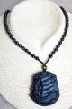 Exquisite Chinese Obsidian Hand Carved Ship Pendant Necklaces & Pendants photo 3