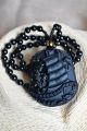 Exquisite Chinese Obsidian Hand Carved Ship Pendant Necklaces & Pendants photo 5