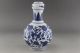 Fine China Jingdezhen Hand Painted Flower Blue And White Porcelain Vase Qianlong Vases photo 2