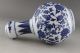 Fine China Jingdezhen Hand Painted Flower Blue And White Porcelain Vase Qianlong Vases photo 3