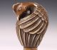 Bronze Statue Rooster Wings Cane Walking Stick Head Handle Decorative Art Vintag Phoenix photo 6