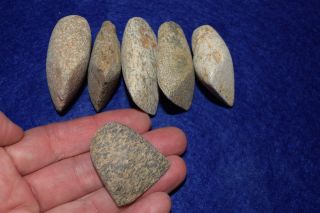 6 Small/medium Sized Hard Stone Celts From The Sahara Neolithic photo