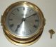 Vintage Dutch 4 Jewel Brass Maritime Ship ' S Bell Strike Nautical Clock Clocks photo 2