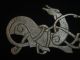 Stunning Viking Ancient Silver Zoomorphic Dragon Amulet Circa 700 - 800 Ad - A107 British photo 1