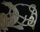 Stunning Viking Ancient Silver Zoomorphic Dragon Amulet Circa 700 - 800 Ad - A107 British photo 2