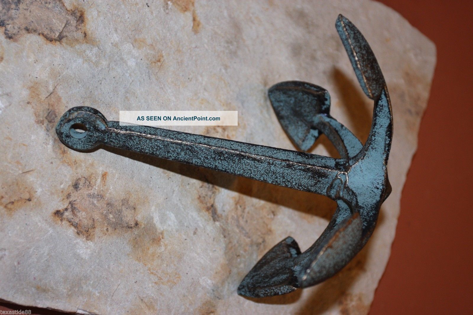 (1) Antique - Look Replica Anchor,  Bronze - Look,  Salvaged - Look Anchor Decor,  Bl - 55 Anchors photo