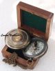 Vintage Brass Poem Compass The Road Not Taken Poem Compass Christmas Gift Compasses photo 1