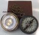 Vintage Brass Poem Compass The Road Not Taken Poem Compass Christmas Gift Compasses photo 2