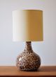 Mid Century Modern Danish Ceramic Fat Glaze Pair Table Lamp Mid-Century Modernism photo 4