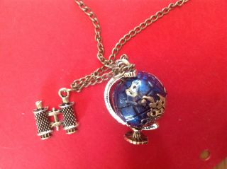 A Really Unusual ' Globe / Binoculars ' Pendant / Necklace Beach Find See Photo photo