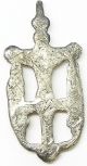 English Medieval Silver Gold Gilt Crucifix Pendant C.  15th Century A.  D. British photo 4
