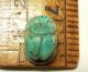 Antique Scarab Bead Faience Egypt 2000 Years Old Egyptian photo 2
