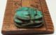 Antique Scarab Bead Faience Egypt 2000 Years Old Egyptian photo 3