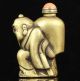 China Collectible Old Handwork Carving Bronze Old Man Statue Snuff Bottle Pp34 Snuff Bottles photo 1