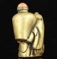 China Collectible Old Handwork Carving Bronze Old Man Statue Snuff Bottle Pp34 Snuff Bottles photo 2