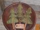 3 Primitive Rustic Green Christmas Trees Bowl Fillers Ornies Ornaments Tucks Primitives photo 2