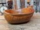 Primitive Hand Carved Wood Dough Trencher Bowl & Folk Art Spoon 13x11 Primitives photo 2
