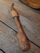 Primitive Hand Carved Wood Dough Trencher Bowl & Folk Art Spoon 13x11 Primitives photo 8