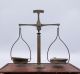 Fine Antique 19c Apothecary Brass & Walnut Measure & Weights Beam Scale Scales photo 7