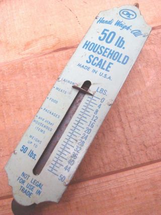 Vtg Handi Weigh - All Hanging Household Sportsman Scale Up To 50 Lbs photo