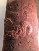 Antique Asian Chinese Terra - Cotta Redware Umbrella Cane Stand,  Dragon Other Chinese Antiques photo 9