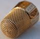 14k Yellow Gold Sewing Thimble - 1926 Christmas - 585 Size 10 Scenic - Really Thimbles photo 1