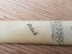 Antique Primitive Letter Knife With Scrimshaw Hand Carved From Reindeer Bone Primitives photo 4