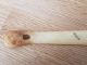 Antique Primitive Letter Knife With Scrimshaw Hand Carved From Reindeer Bone Primitives photo 5