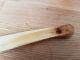 Antique Primitive Letter Knife With Scrimshaw Hand Carved From Reindeer Bone Primitives photo 7