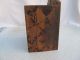 Antique Primitive Old Hand Painted Wooden Wall Hanging Clock Box Small Primitives photo 6