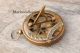 Solid Brass Ship Sundial Compass Vintage Maritime Nautical Push Button Compass Compasses photo 4